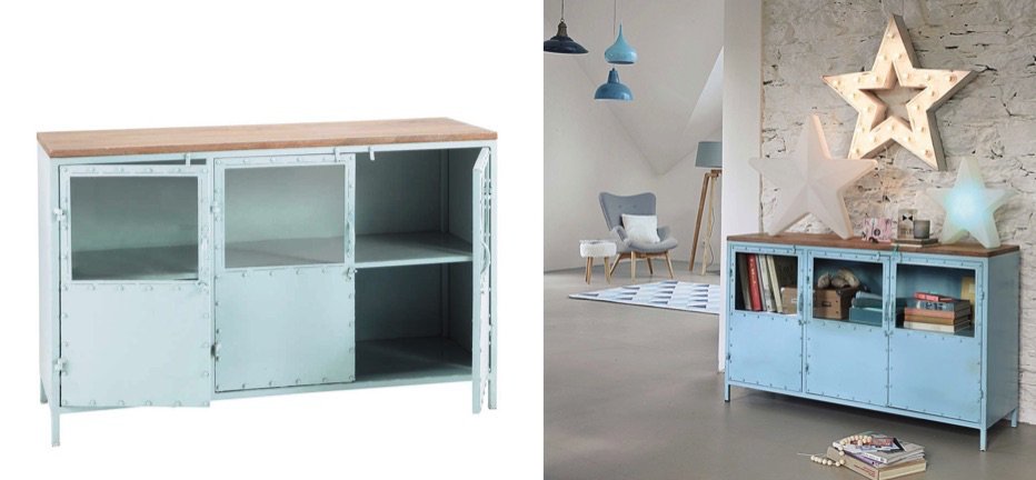 Буфет в стиле Лофт Industrial Rust Blue Chest Голубой Буфет в стиле Лофт Industrial Rust Blue Chest Голубой - Loft-Concept в Барнауле