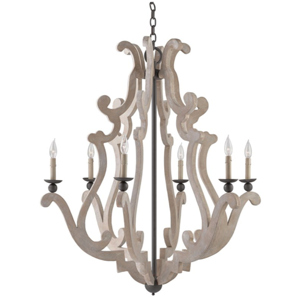 Люстра Durand Chandelier Бежево-серый Люстра Durand Chandelier Бежево-серый в Барнауле | Loft Concept