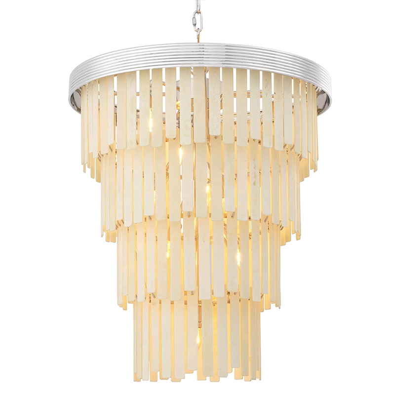 Люстра Eichholtz Chandelier Arizona L Nickel Никель ivory ( слоновая кость ) Люстра Eichholtz Chandelier Arizona L Nickel Никель ivory ( слоновая кость ) в Барнауле | Loft Concept