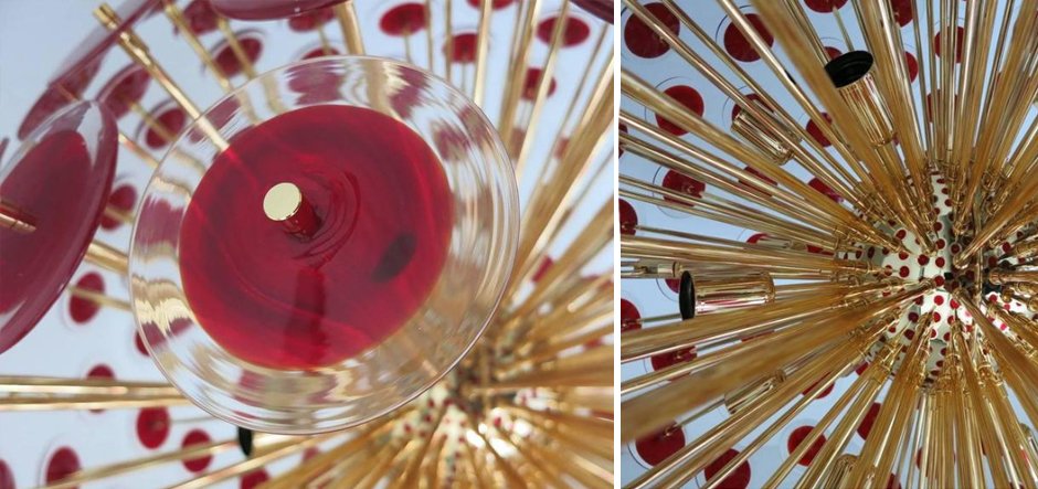 Murano Red Disco Glass Sputnik Chandelier Vistosi Murano Red Disco Glass Sputnik Chandelier Vistosi - Loft-Concept в Барнауле