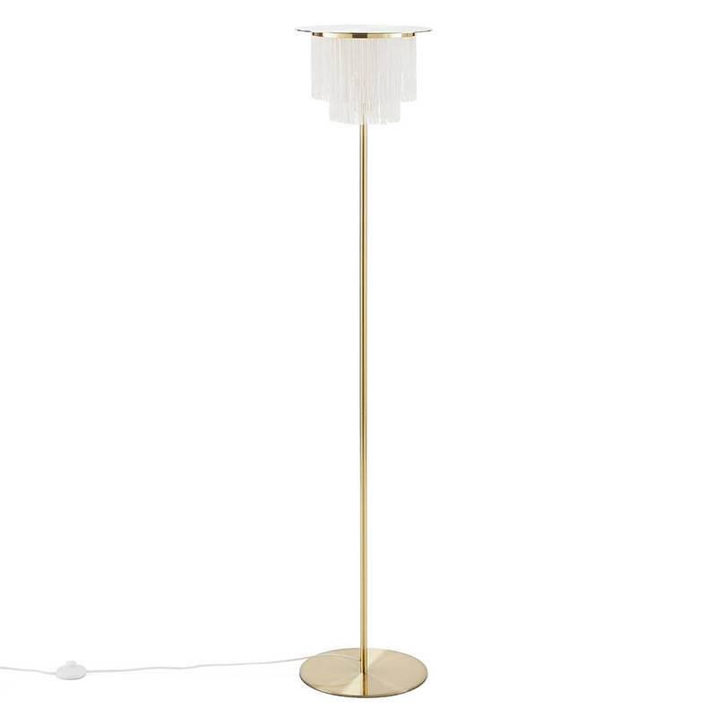 Торшер Houtique Floor lamp Cream Кремовый Латунь Торшер Houtique Floor lamp Cream Кремовый Латунь в Барнауле | Loft Concept