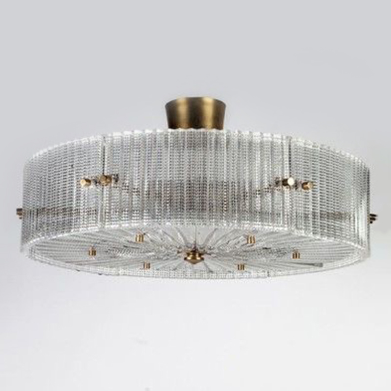 Потолочный светильник Cillian Ceiling Lamp Латунь Прозрачный Потолочный светильник Cillian Ceiling Lamp Латунь Прозрачный в Барнауле | Loft Concept