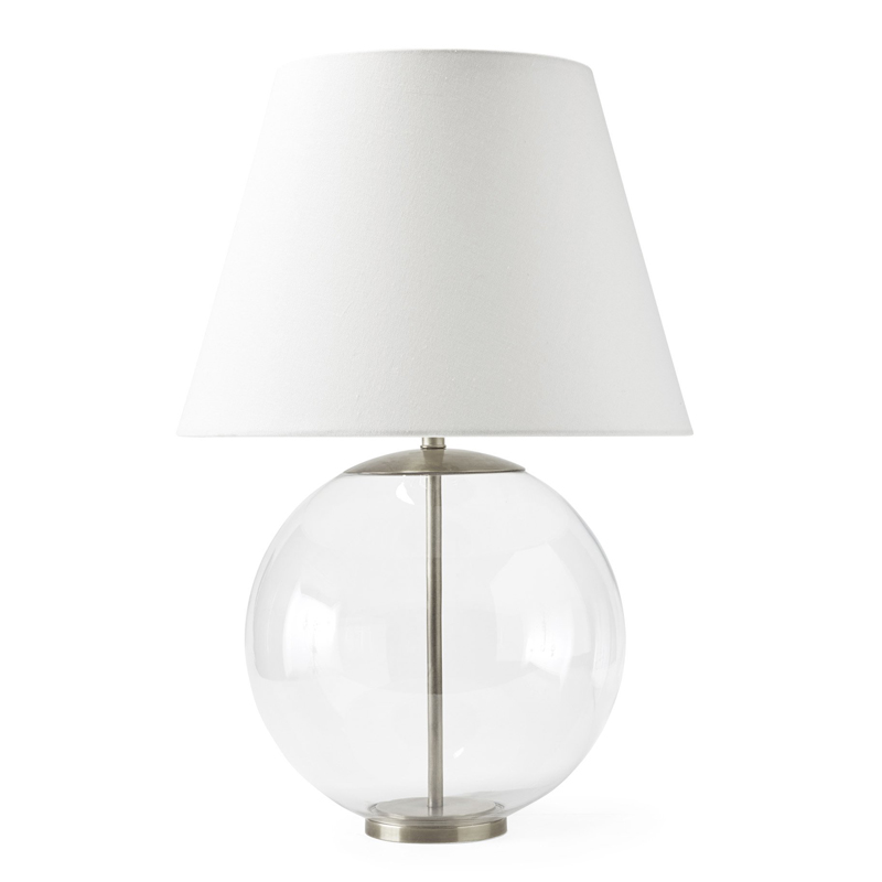 Настольная лампа Emory Table Lamp Nickel Никель Прозрачный (Transparent) Настольная лампа Emory Table Lamp Nickel Никель Прозрачный (Transparent) в Барнауле | Loft Concept