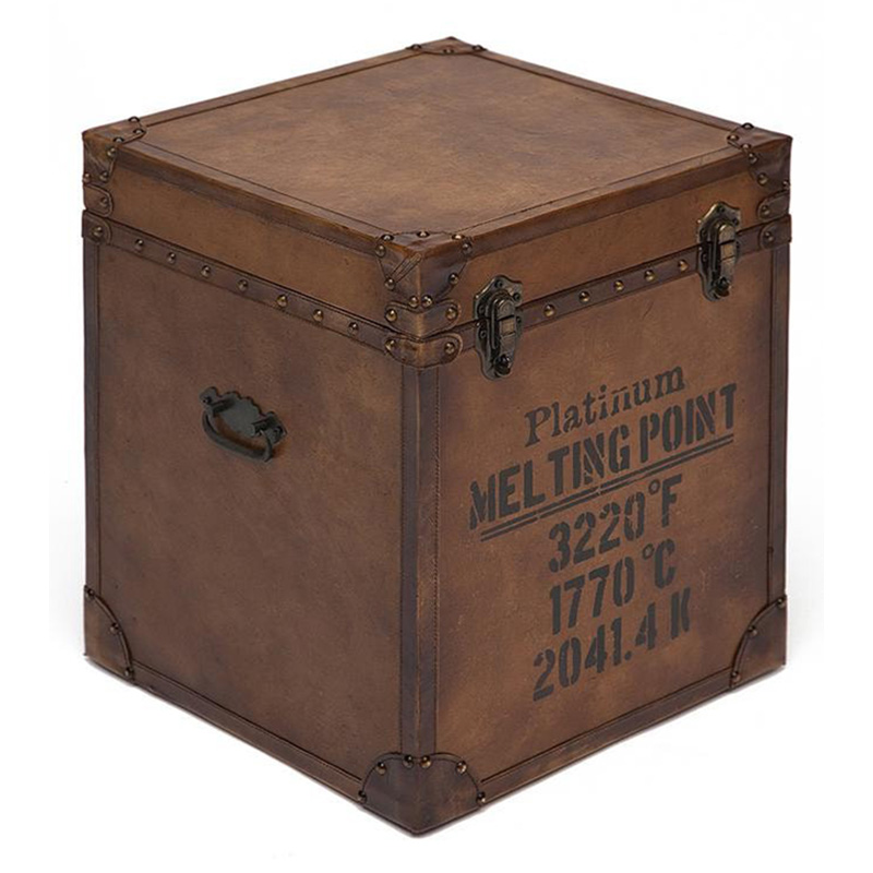 Сундук Vintage buffalo leather chest Коричневый винтаж в Барнауле | Loft Concept 