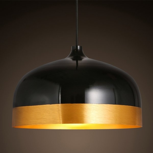 Подвесной светильник Cone Lux Pendant Black Черный Глянцевое золото Подвесной светильник Cone Lux Pendant Black Черный Глянцевое золото в Барнауле | Loft Concept