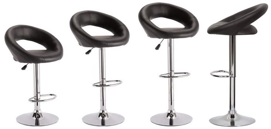 Барный стул Ring black Барный стул Ring black - Loft-Concept в Барнауле