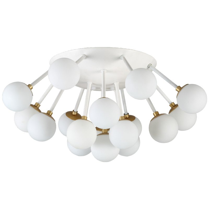 Потолочная люстра Fungi ceiling Белый Золотой Потолочная люстра Fungi ceiling Белый Золотой в Барнауле | Loft Concept