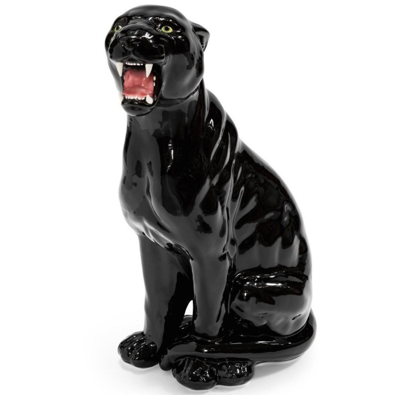 Статуэтка Abhika Leopard Dx Shiny Black Глянцевый черный Статуэтка Abhika Leopard Dx Shiny Black Глянцевый черный в Барнауле | Loft Concept