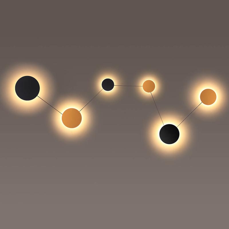 Бра Star System Sconce 6 Черный Золотой Бра Star System Sconce 6 Черный Золотой в Барнауле | Loft Concept