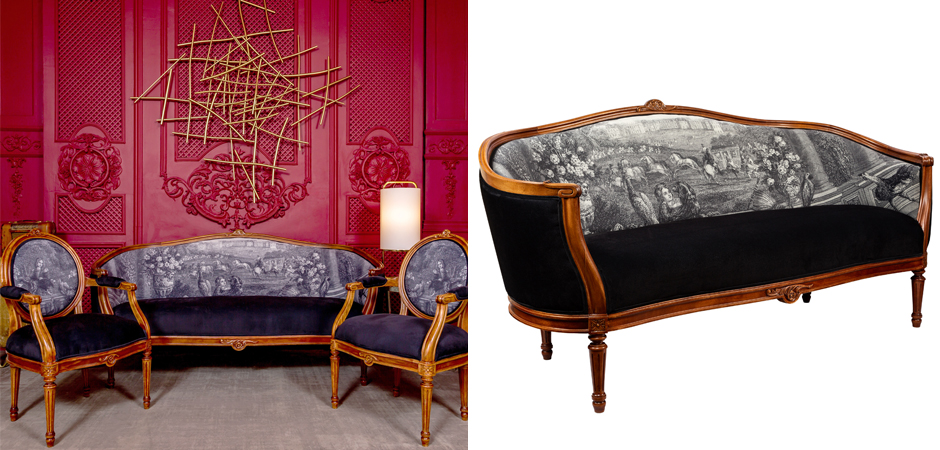 Диван Black and White Versailles Sofa Диван Black and White Versailles Sofa - Loft-Concept в Барнауле