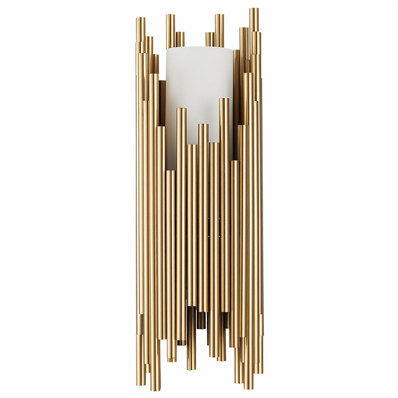Бра Brubeck Brass Delightfull Wall Lamp Латунь Белое матовое стекло Бра Brubeck Brass Delightfull Wall Lamp Латунь Белое матовое стекло в Барнауле | Loft Concept