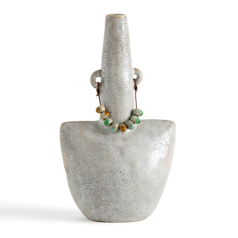 Ваза Ceramic Vase Beads On The Ears Бежевый Ваза Ceramic Vase Beads On The Ears Бежевый в Барнауле | Loft Concept