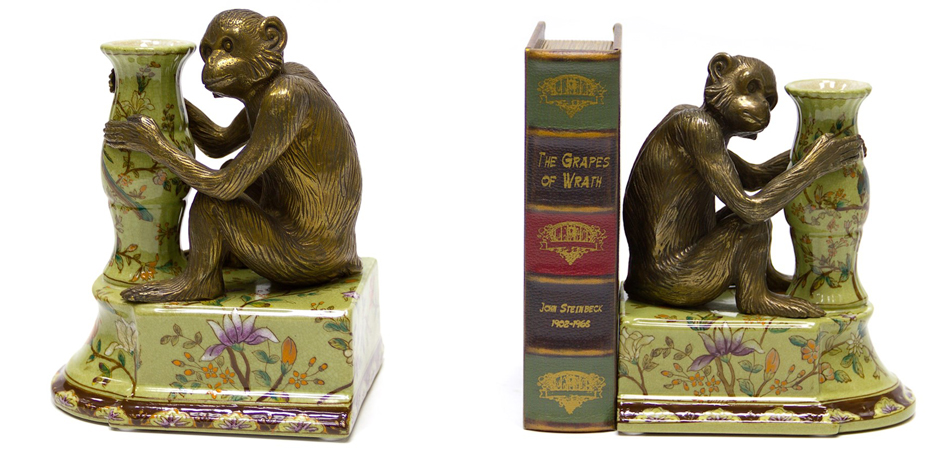 Держатель для книг Bronze Monkeys Держатель для книг Bronze Monkeys - Loft-Concept в Барнауле