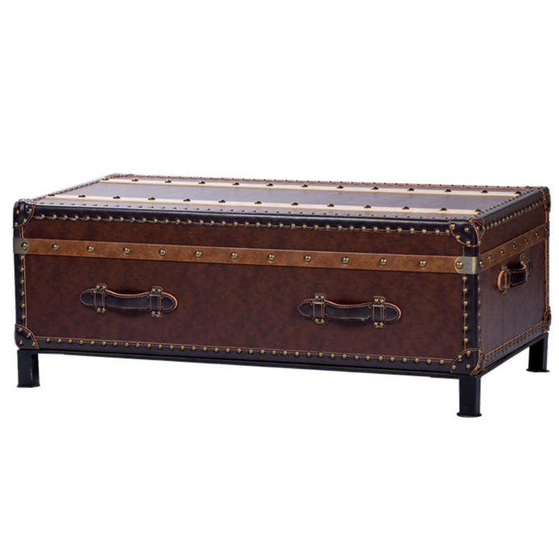 Кофейный Стол-Сундук Mayfair Steamer Trunk Коричневый винтаж Кофейный Стол-Сундук Mayfair Steamer Trunk Коричневый винтаж в Барнауле | Loft Concept