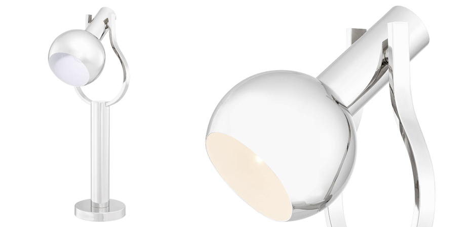 Настольная лампа Eichholtz Table Lamp Jaques Nickel Настольная лампа Eichholtz Table Lamp Jaques Nickel - Loft-Concept в Барнауле