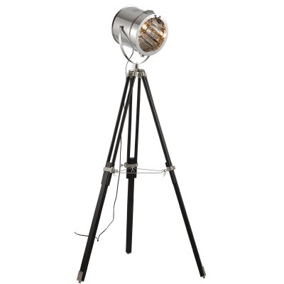 Торшер Spotlight Lofter Wooden Черный Хром Прозрачный Торшер Spotlight Lofter Wooden Черный Хром Прозрачный в Барнауле | Loft Concept