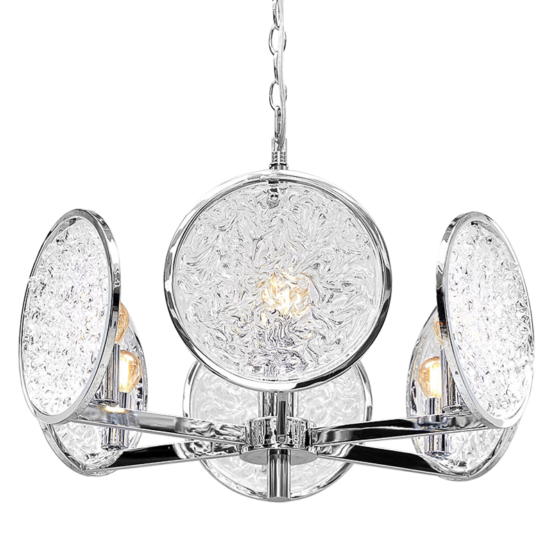 Люстра Geraldine Glass Silver Chandelier Прозрачное Стекло Серебряный Люстра Geraldine Glass Silver Chandelier Прозрачное Стекло Серебряный в Барнауле | Loft Concept