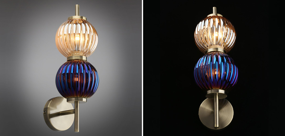 Бра Shell Beads с цветным стеклом Бра Shell Beads с цветным стеклом - Loft-Concept в Барнауле