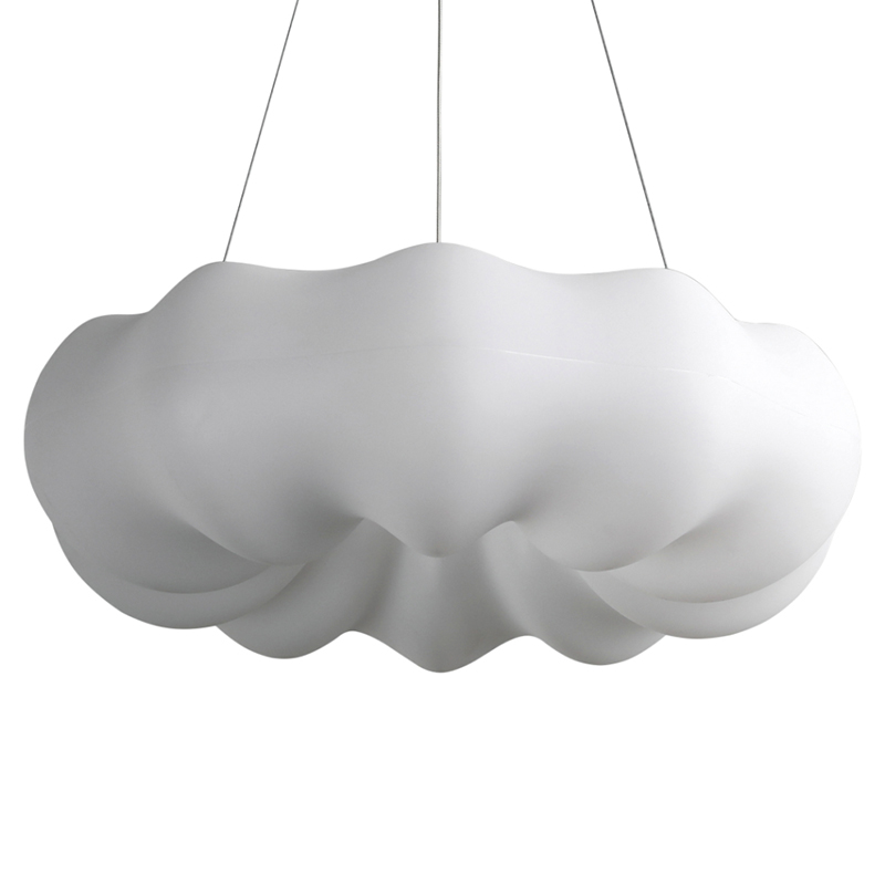 Подвесной светильник светодиодный из стали с пультом Cloudy Light White Белый Подвесной светильник светодиодный из стали с пультом Cloudy Light White Белый в Барнауле | Loft Concept