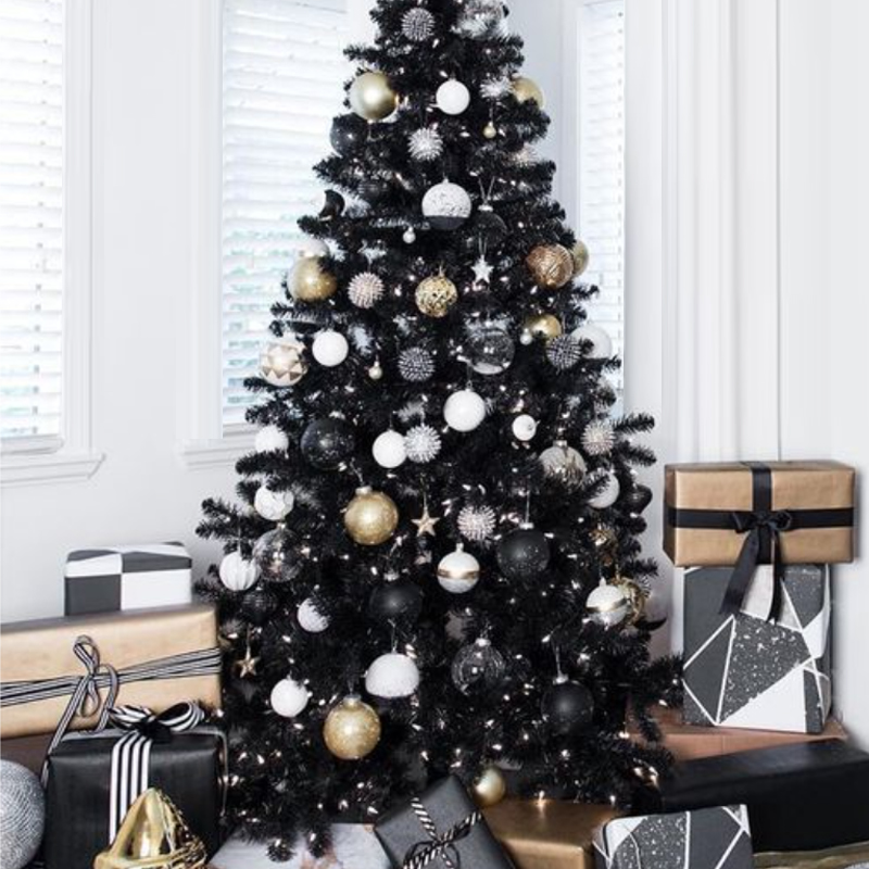 Дизайнерская Ель Christmas Tree Black and Gold Decor Черный Белый Золотой Дизайнерская Ель Christmas Tree Black and Gold Decor Черный Белый Золотой в Барнауле | Loft Concept
