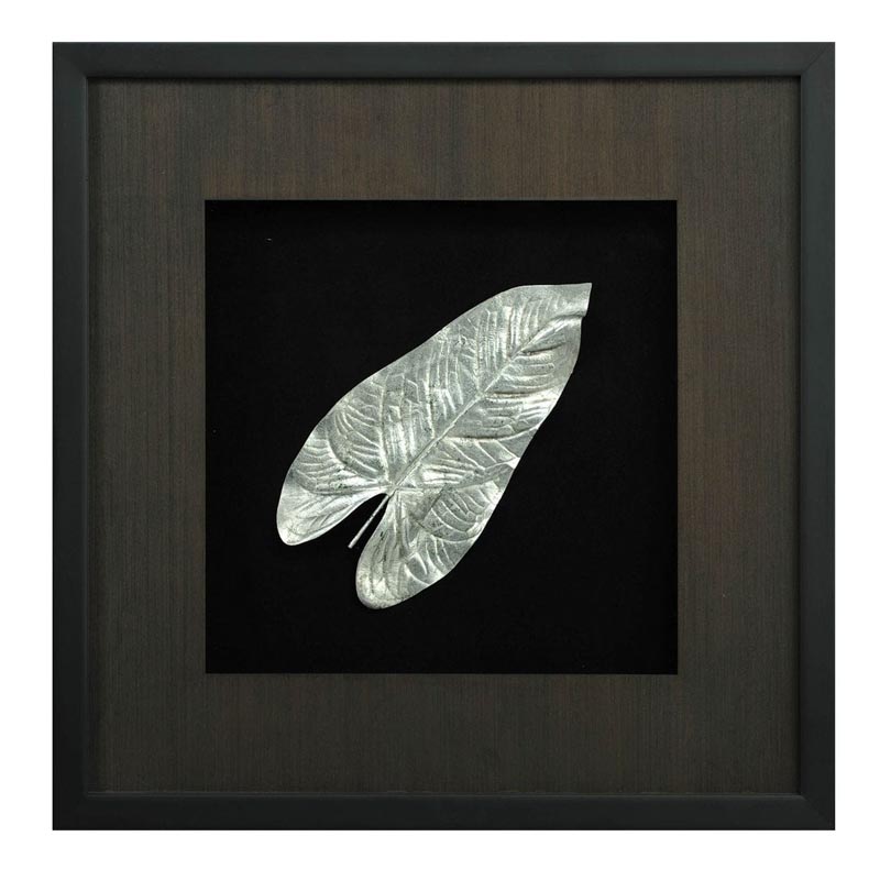Панно Cassian Philodendron Leaf Черный Серебряный Панно Cassian Philodendron Leaf Черный Серебряный в Барнауле | Loft Concept