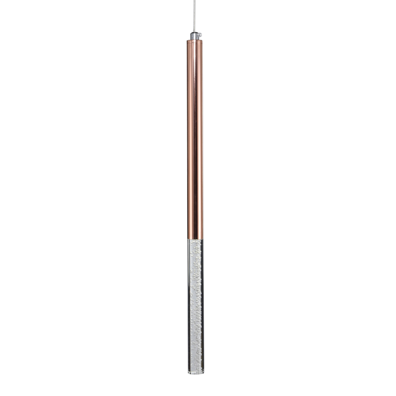 Подвесной светильник Trumpet tube boiling pink gold Розовое золото Прозрачный в Барнауле | Loft Concept 