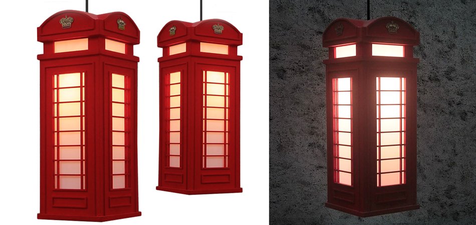 Подвесной светильник London Phone Booth Pendant - Loft-Concept в Барнауле