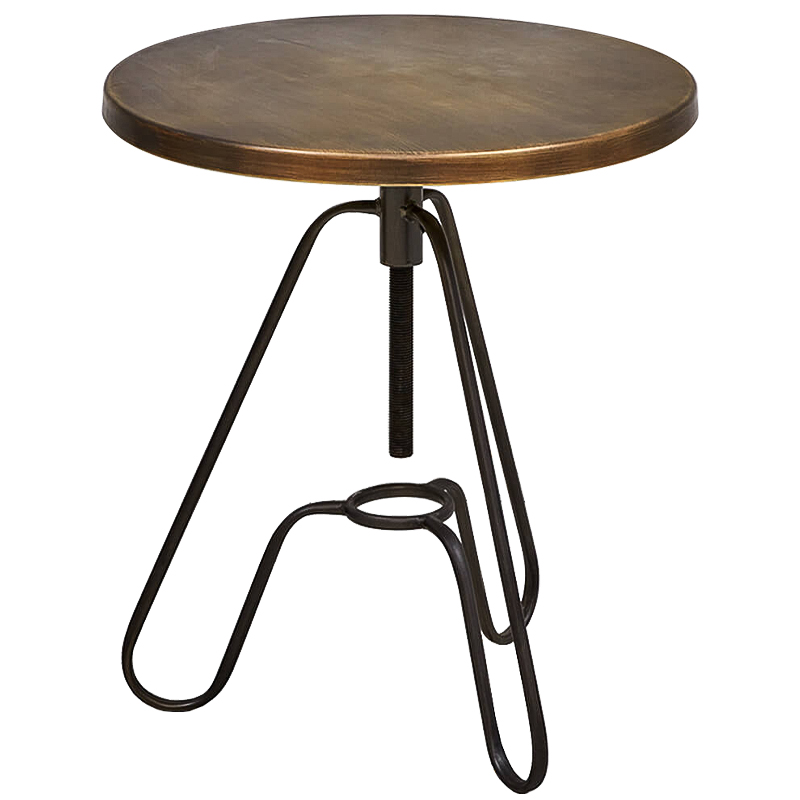 Приставной стол Grechen side table Бронза Черный Приставной стол Grechen side table Бронза Черный в Барнауле | Loft Concept