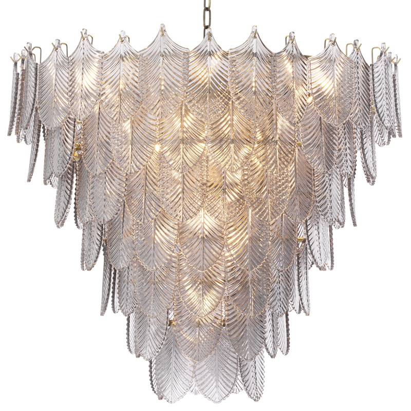 Люстра Eichholtz Chandelier Verbier L Латунь Стекло Смок Люстра Eichholtz Chandelier Verbier L Латунь Стекло Смок в Барнауле | Loft Concept