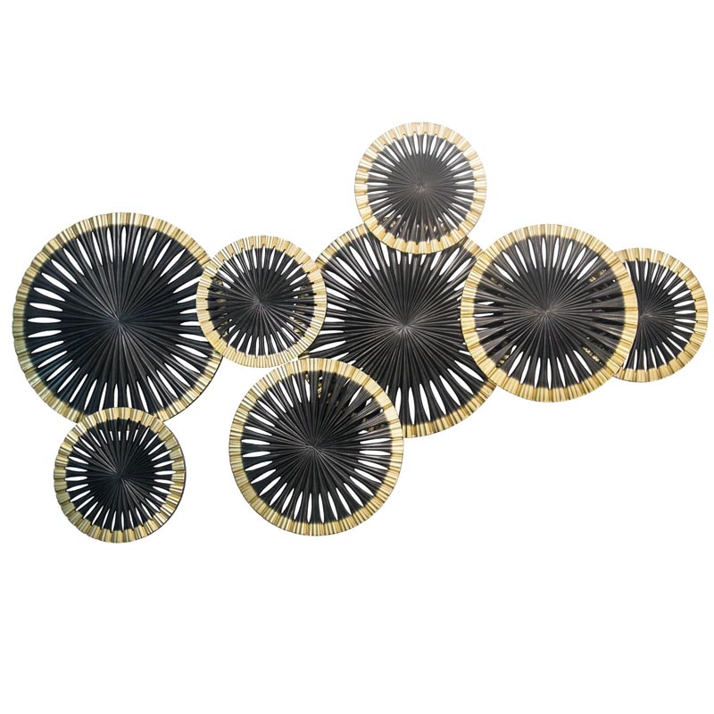 Арт-объект Apollo Black and Gold Wall Plaque Disc gap 8 Золотой Черный Арт-объект Apollo Black and Gold Wall Plaque Disc gap 8 Золотой Черный в Барнауле | Loft Concept