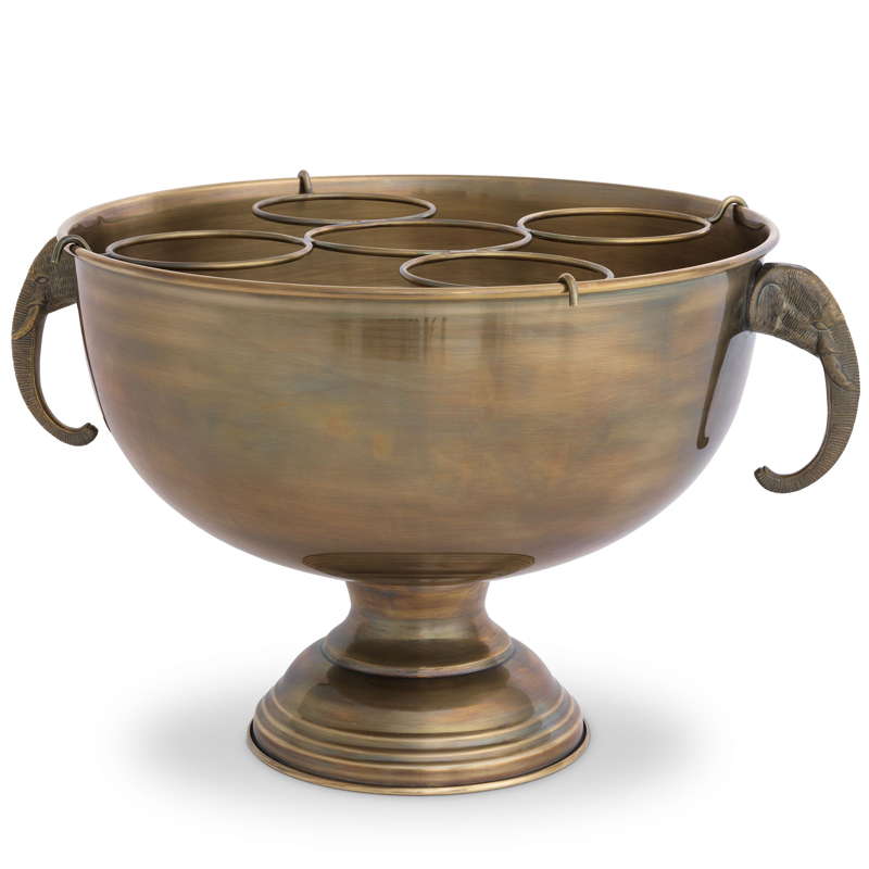 Ведерко для льда Eichholtz Champagne Cooler Maharaja Винтажная латунь Ведерко для льда Eichholtz Champagne Cooler Maharaja Винтажная латунь в Барнауле | Loft Concept