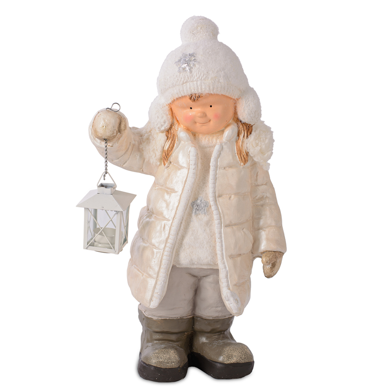 Статуэтка Winter Girl Бежевый Статуэтка Winter Girl Бежевый в Барнауле | Loft Concept