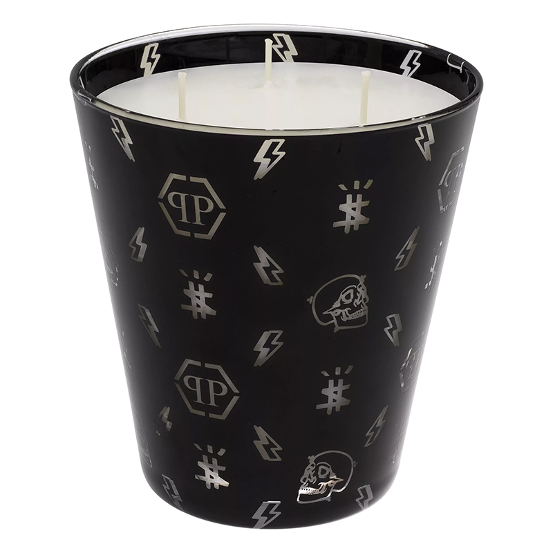 Свеча Philipp Plein Candle Monogram M Черный Белый Свеча Philipp Plein Candle Monogram M Черный Белый в Барнауле | Loft Concept