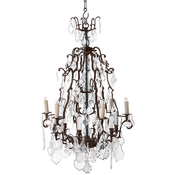 Люстра Luster Chateau De Wideville Латунь Прозрачный (Transparent) Люстра Luster Chateau De Wideville Латунь Прозрачный (Transparent) в Барнауле | Loft Concept