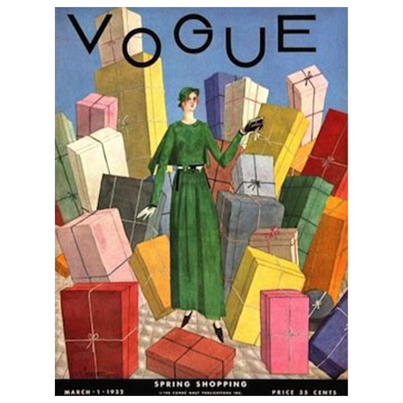 Постер Vogue Cover 1932 March Постер Vogue Cover 1932 March в Барнауле | Loft Concept
