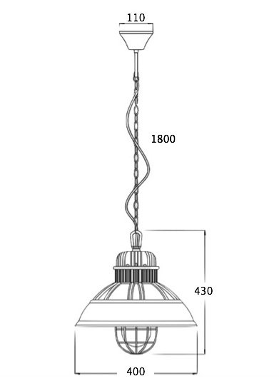 Подвесной светильник Loft Industrial Metal Cage Elder Подвесной светильник Loft Industrial Metal Cage Elder в Барнауле