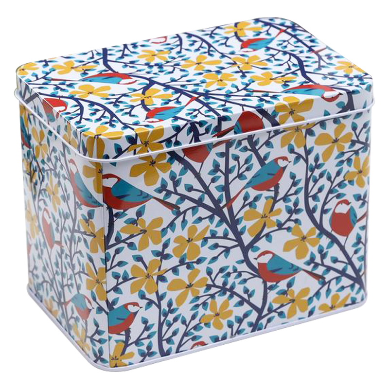 Шкатулка металлическая Birds and Bloom Colorful Metal Tea Box Мульти Шкатулка металлическая Birds and Bloom Colorful Metal Tea Box Мульти в Барнауле | Loft Concept