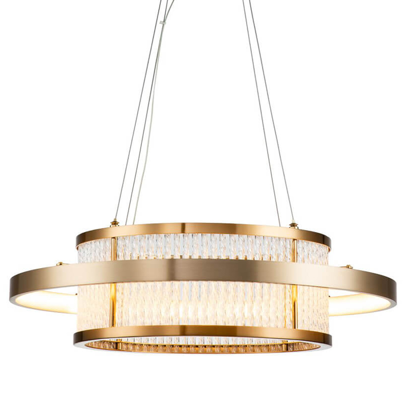 Люстра Liadan Glass Tubes Chandelier Латунь Прозрачное Стекло в Барнауле | Loft Concept 