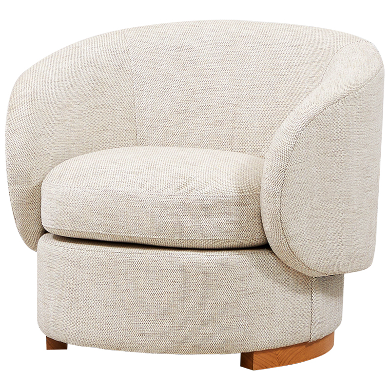 Кресло Toby Beige Armchair Бежевый Древесина Кресло Toby Beige Armchair Бежевый Древесина в Барнауле | Loft Concept