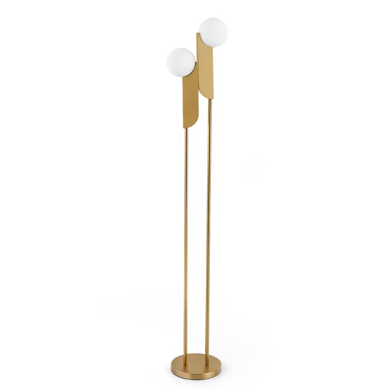 Торшер Two ball floor lamp Золотой Торшер Two ball floor lamp Золотой в Барнауле | Loft Concept