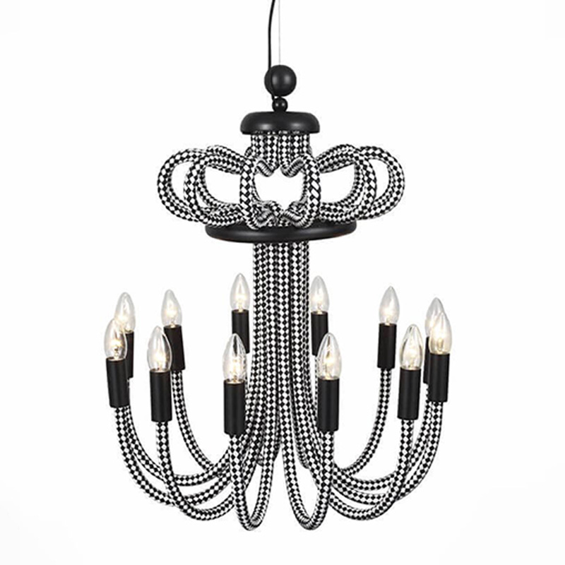 Люстра Belcalis chandelier Черно-белый Люстра Belcalis chandelier Черно-белый в Барнауле | Loft Concept