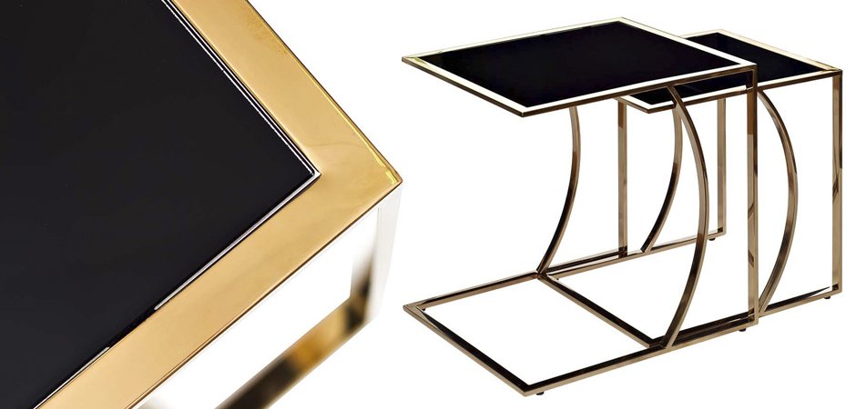 Приставной стол Metal Crescent Side Table Gold Приставной стол Metal Crescent Side Table Gold - Loft-Concept в Барнауле