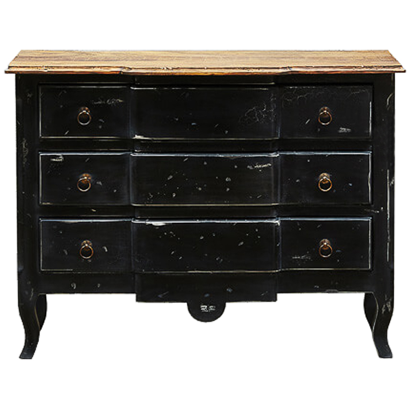 Комод в винтажном стиле Renee Black Vintage Commode Черный Коричневый Винтажный черный Комод в винтажном стиле Renee Black Vintage Commode Черный Коричневый Винтажный черный в Барнауле | Loft Concept