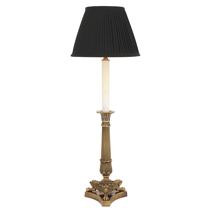 Настольная лампа Eichholtz Table Lamp Perignon Brass Винтажная латунь Черный Настольная лампа Eichholtz Table Lamp Perignon Brass Винтажная латунь Черный в Барнауле | Loft Concept