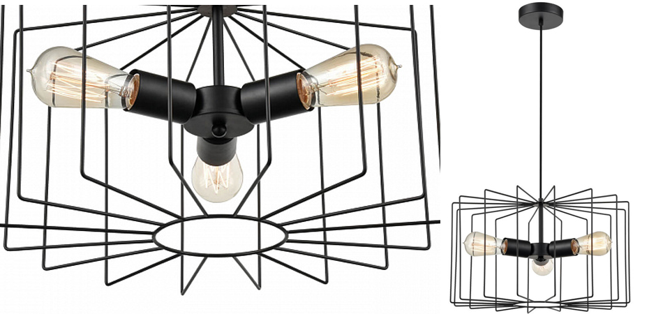 Люстра Cage Wire Color black Люстра Cage Wire Color black - Loft-Concept в Барнауле