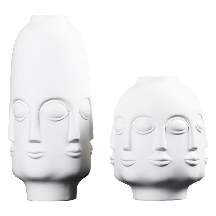 Ваза Budda Head Белый Ваза Budda Head Белый в Барнауле | Loft Concept