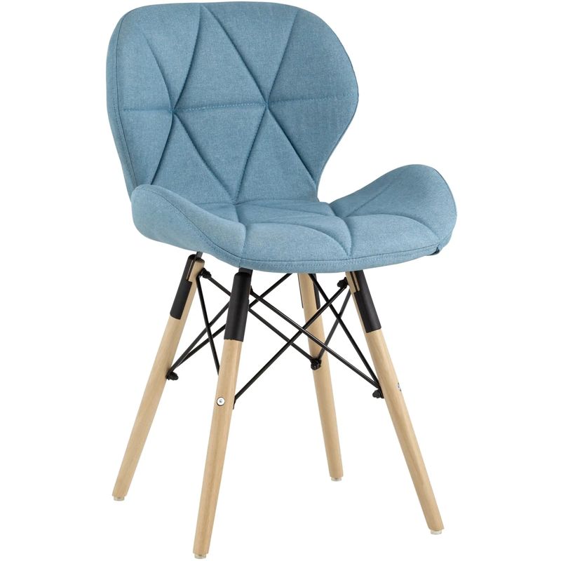 Стул Jeroen Chair Рогожка Голубой Цвет Голубой Древесина Черный Стул Jeroen Chair Рогожка Голубой Цвет Голубой Древесина Черный в Барнауле | Loft Concept