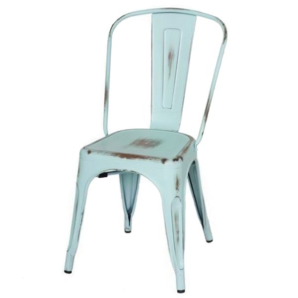 Кухонный стул Tolix Chair Vintage Blue Винтажный голубой Кухонный стул Tolix Chair Vintage Blue Винтажный голубой в Барнауле | Loft Concept