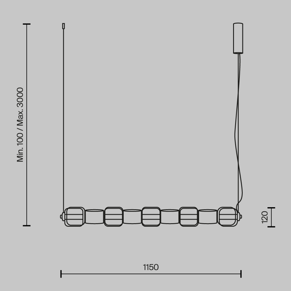 Подвесной светильник Ritmo 3000К 22Вт в Барнауле