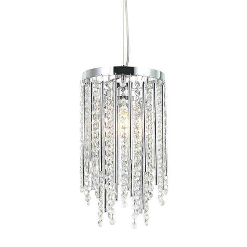 Подвесной светильник Crystal Wind Chimes Chrome Hanging Lamp Хром Прозрачный Подвесной светильник Crystal Wind Chimes Chrome Hanging Lamp Хром Прозрачный в Барнауле | Loft Concept
